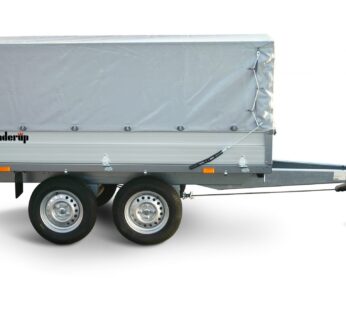 Remorque BRENDERUP avec rehausses grillagées2.59 m x 1.43 m / 750 kg : Plateau