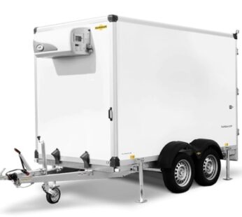 REMORQUE FRIGORIFIQUE 2 ESSIEUX FREINES COOL TRAILER JUSQU&rsquo;A 6°C HGK ROUES EXTERIEURES