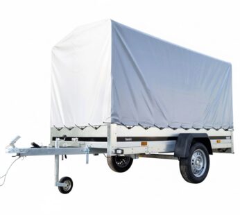 Remorque Bagagères  750 kg 264 x 126 cm avec timon basculant et bâche de 110 cm