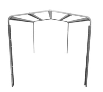 Châssis, arceau H-800 pour bâche de protection pour remorque UNITRAILER GARDEN TRAILER 264 KIPP et EXPERT PLUS 2612