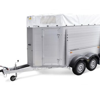 REMORQUE BETAILLÈRE 2 ESSIEUX FREINES TANDEM ALU AVANT PROFILÉ