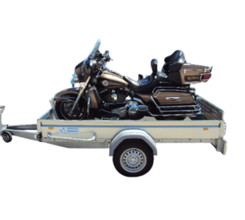 Motorradanhänger mit Kipppritsche: 2,60 m x 1,53 m / 750 kg BRENDERUP