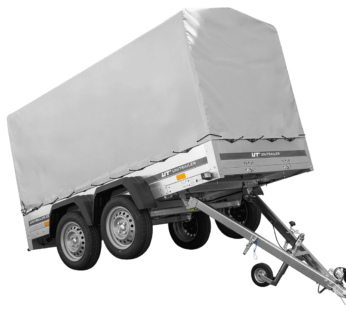 Anhänger Garden Trailer 264/2 KIPP MIT STÜTZRAD, H-1100-HOCHSPRIEGEL UND GRAUER PLANE